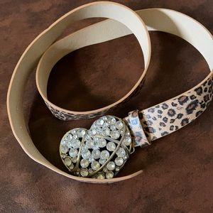 leopard print belt